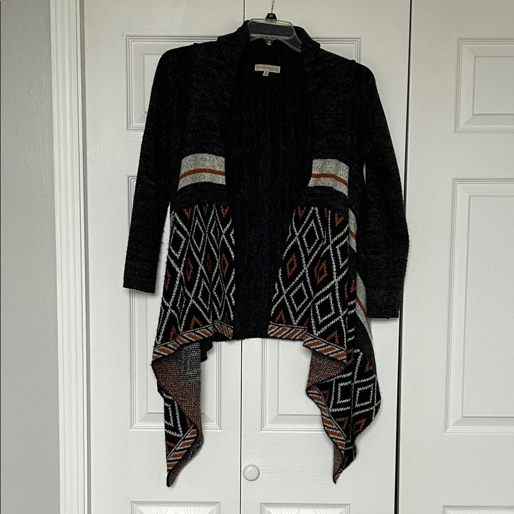 Young Threads Aztec Cardigan Sweater, Size Small - Picture 5 of 7